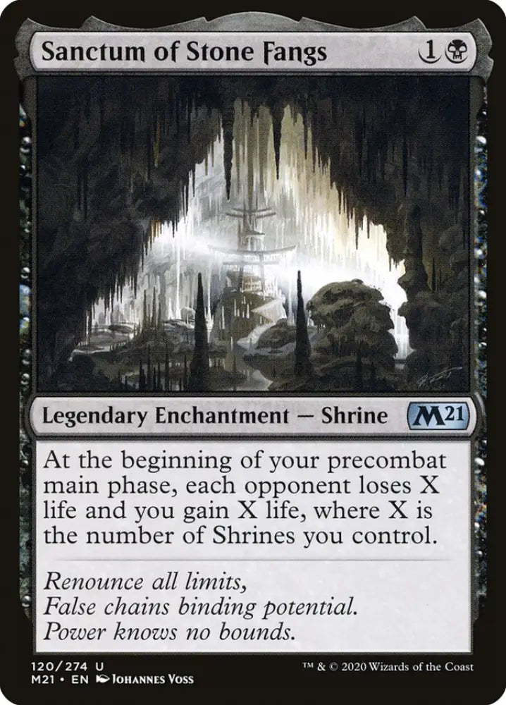Sanctum of Stone Fangs [Core Set 2021] - MTG Single