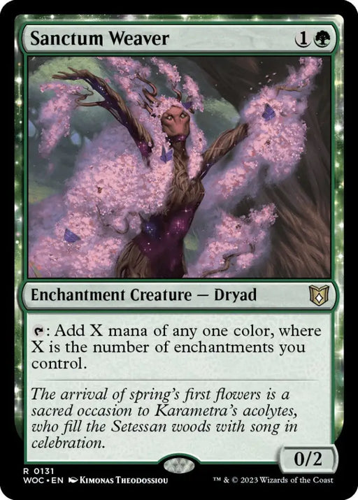 Sanctum Weaver [Wilds of Eldraine Commander] - MTG Single