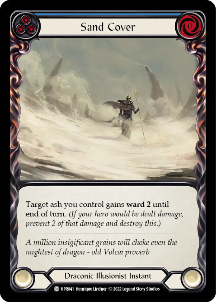 Sand Cover (Blue) [Uprising] Rainbow Foil - Flesh And Blood Single