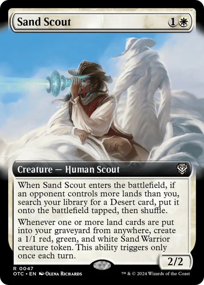 Sand Scout (Extended Art) [Outlaws of Thunder Junction Commander] - MTG Single