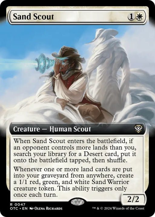 Sand Scout (Extended Art) [Outlaws of Thunder Junction Commander] - MTG Single