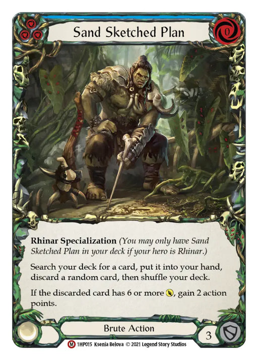 Sand Sketched Plan [1HP015] (History Pack 1) - Flesh And Blood Single
