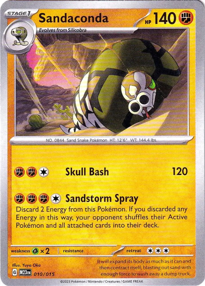 Sandaconda (010/015) [McDonald’s Promos: 2023 Collection] - Pokemon Single