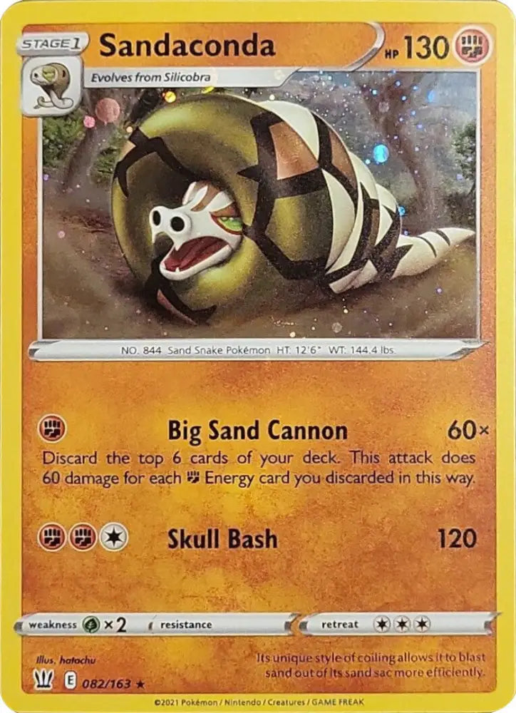 Sandaconda (082/163) (Cosmos Holo) [Sword & Shield: Battle Styles] - Pokemon Single