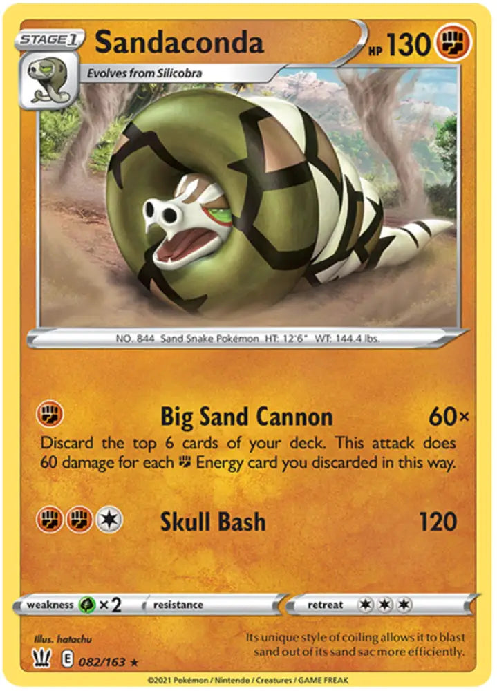 Sandaconda (082/163) [Sword & Shield: Battle Styles] - Pokemon Single