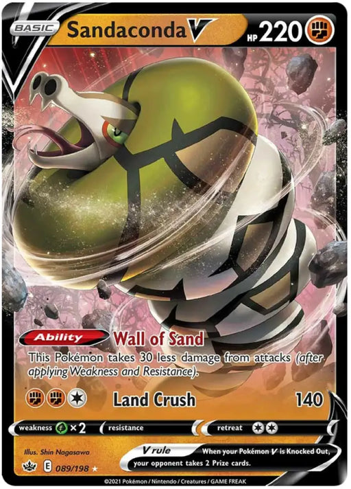 Sandaconda V (089/198) [Sword & Shield: Chilling Reign] - Pokemon Single