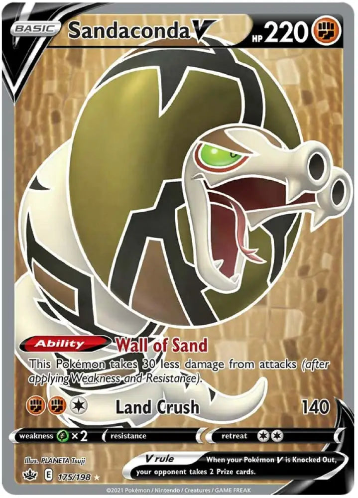 Sandaconda V (175/198) [Sword & Shield: Chilling Reign] - Pokemon Single