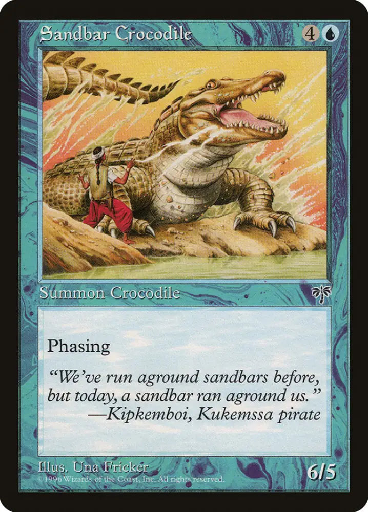 Sandbar Crocodile [Mirage] - MTG Single