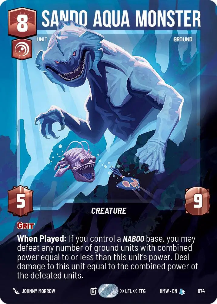 Sando Aqua Monster (Prestige Foil) (874) [Homeworlds]