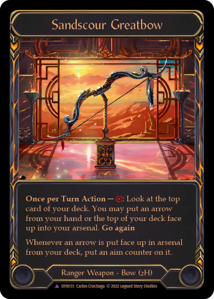 Sandscour Greatbow (Marvel) [Dynasty] Cold Foil - Flesh And Blood Single