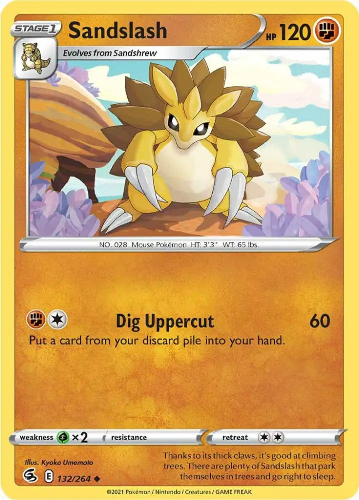 Sandslash (132/264) [Sword & Shield: Fusion Strike] - Pokemon Single