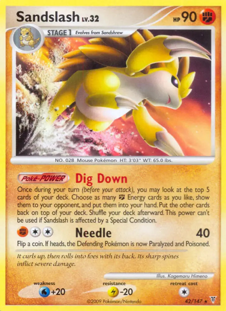 Sandslash (42/147) [Platinum: Supreme Victors] - Pokemon Single