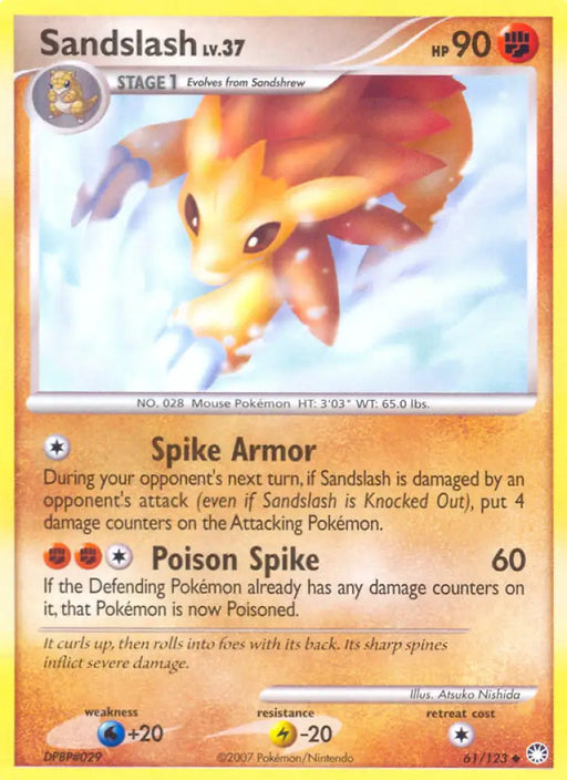 Sandslash (61/123) [Diamond & Pearl: Mysterious Treasures] - Pokemon Single