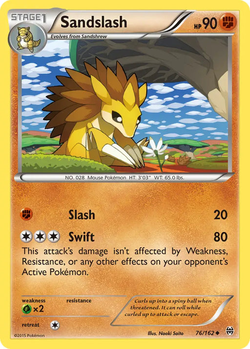 Sandslash (76/162) [XY: BREAKthrough] - Pokemon Single