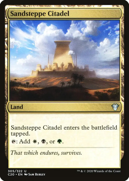 Sandsteppe Citadel [Commander 2020] - MTG Single