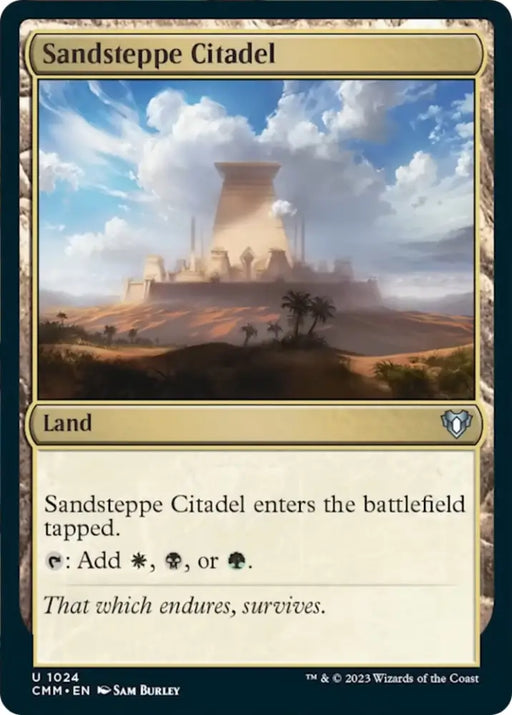 Sandsteppe Citadel [Commander Masters] - MTG Single