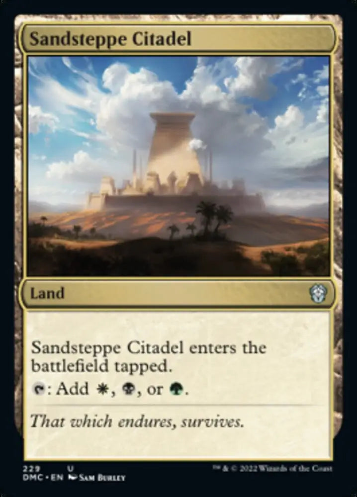 Sandsteppe Citadel [Dominaria United Commander] - MTG Single