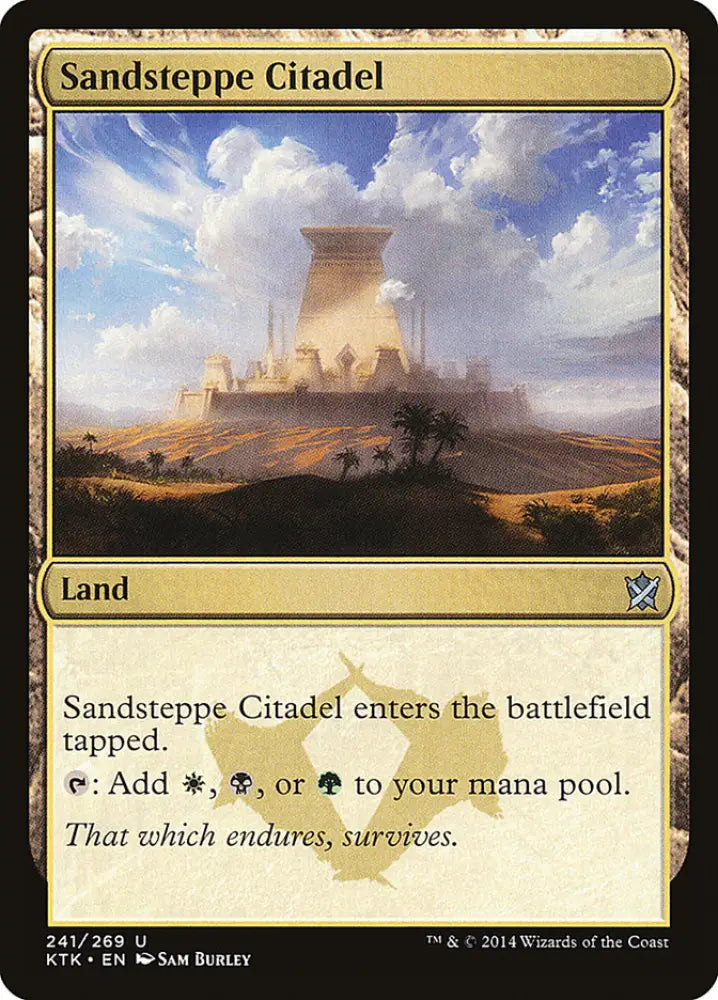 Sandsteppe Citadel [Khans of Tarkir] - MTG Single