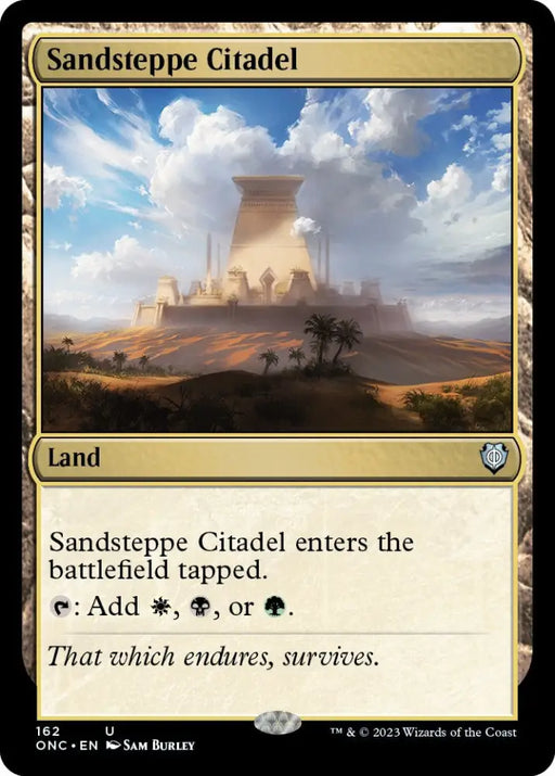 Sandsteppe Citadel [Phyrexia: All Will Be One Commander] - MTG Single