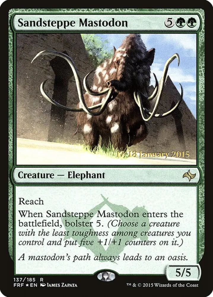 Sandsteppe Mastodon [Fate Reforged Prerelease Promos] - MTG Single