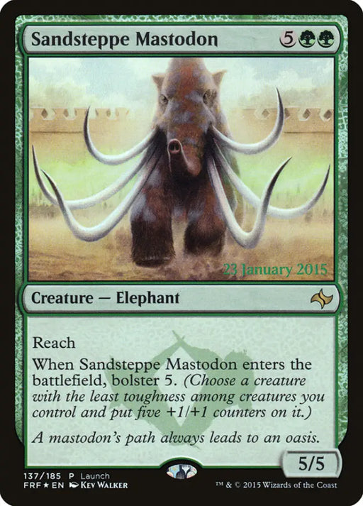 Sandsteppe Mastodon (Launch) [Fate Reforged Prerelease Promos] - MTG Single