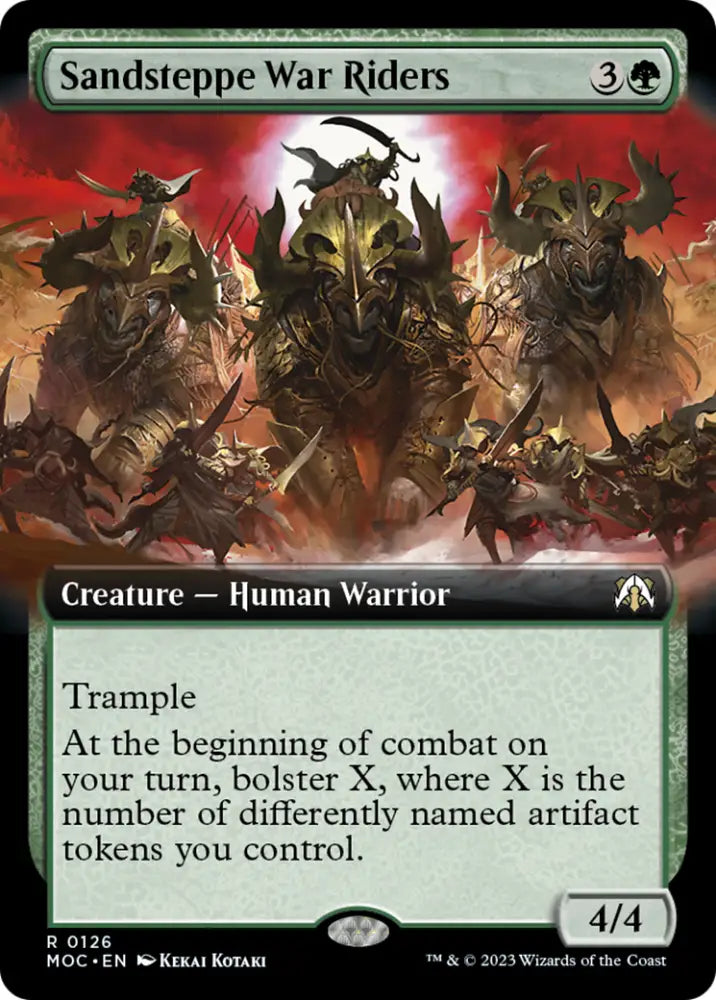 Sandsteppe War Riders (Extended Art) [March of the Machine Commander] - MTG Single