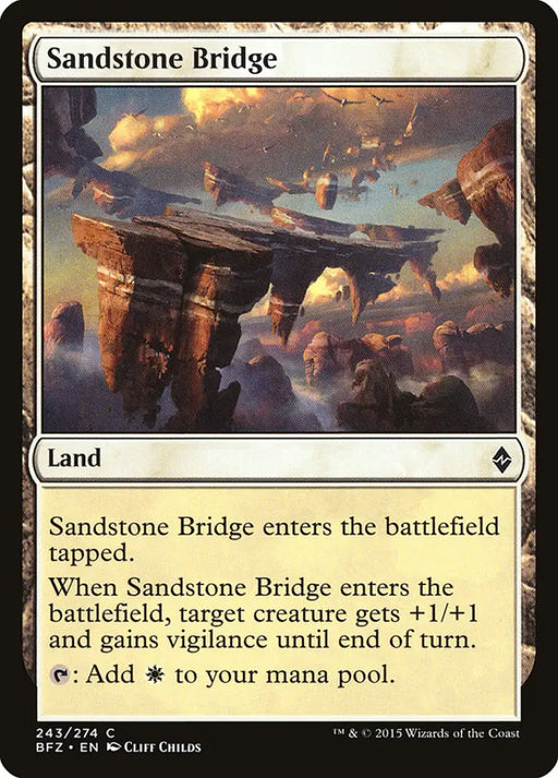 Sandstone Bridge [Battle for Zendikar] - MTG Single