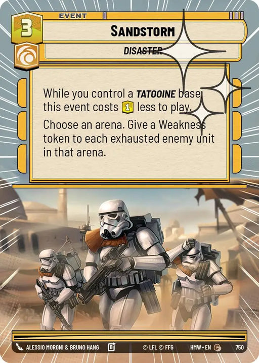 Sandstorm (Hyperspace Foil) (750) [Homeworlds]