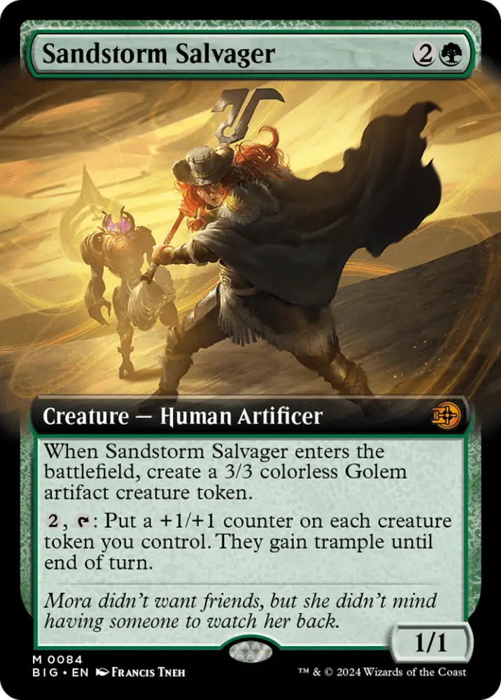 Sandstorm Salvager (Extended Art) [Outlaws of Thunder Junction: The Big Score] - MTG Single