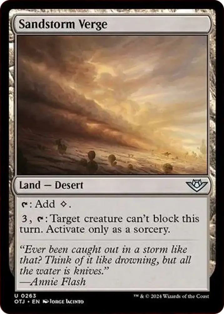 Sandstorm Verge [Outlaws of Thunder Junction] - MTG Single