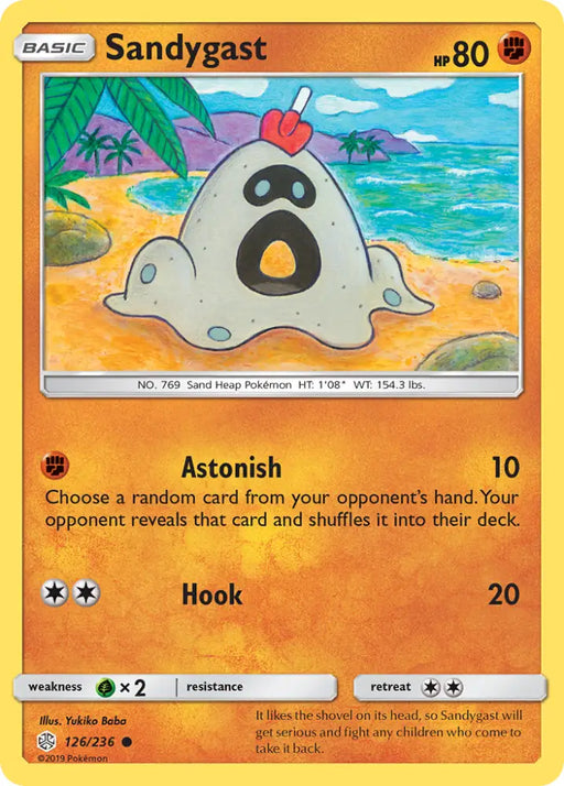 Sandygast (126/236) [Sun & Moon: Cosmic Eclipse] - Pokemon Single