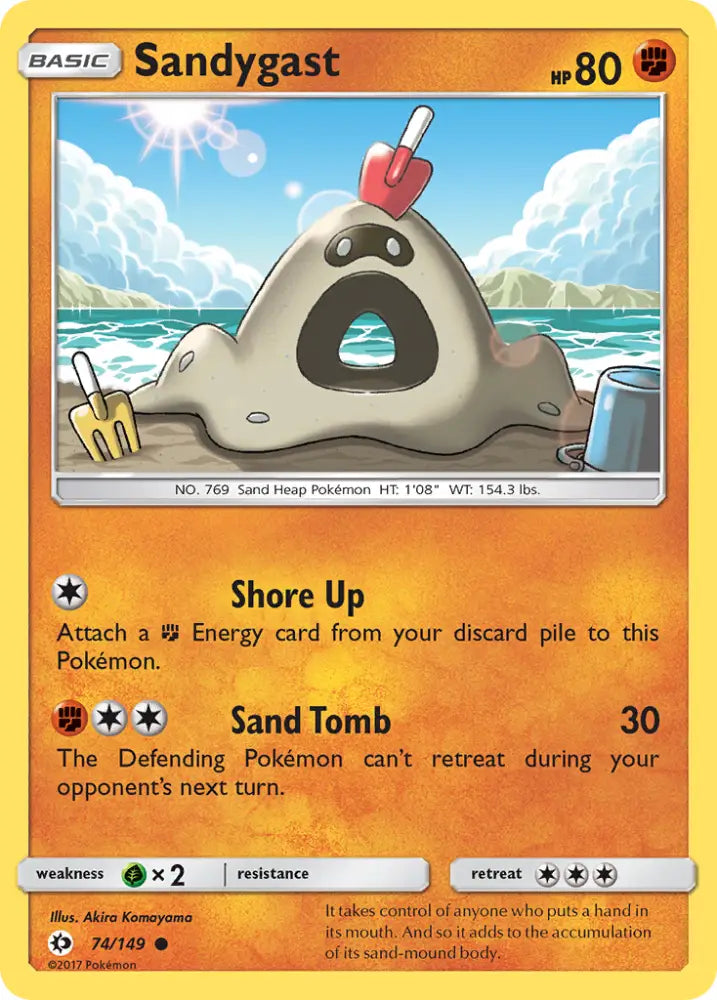 Sandygast (74/149) [Sun & Moon: Base Set] - Pokemon Single