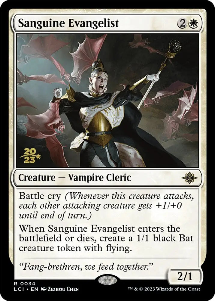 Sanguine Evangelist [The Lost Caverns of Ixalan Prerelease Cards] - MTG Single