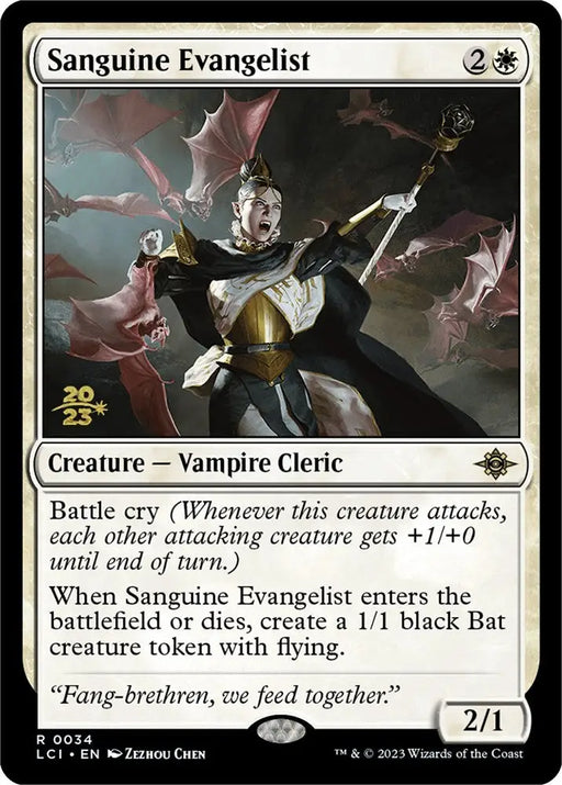 Sanguine Evangelist [The Lost Caverns of Ixalan Prerelease Cards] - MTG Single