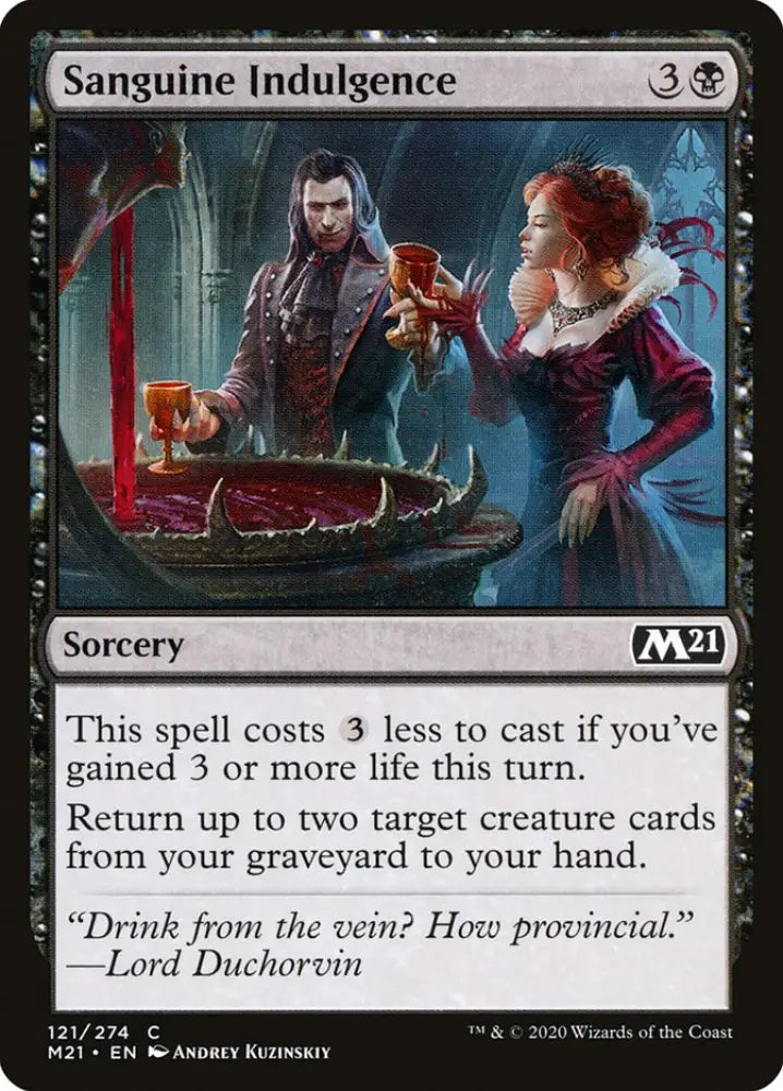 Sanguine Indulgence [Core Set 2021] - MTG Single