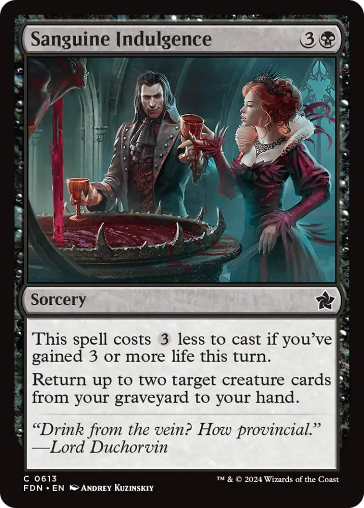 Sanguine Indulgence [Foundations] - MTG Single