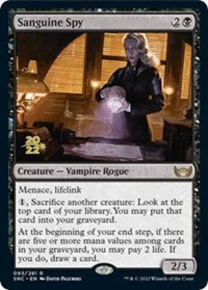 Sanguine Spy (93) [Prerelease Cards]