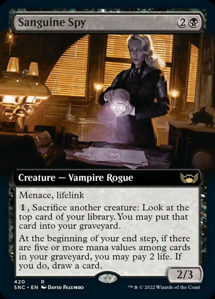 Sanguine Spy (Extended Art) [Streets of New Capenna] - MTG Single