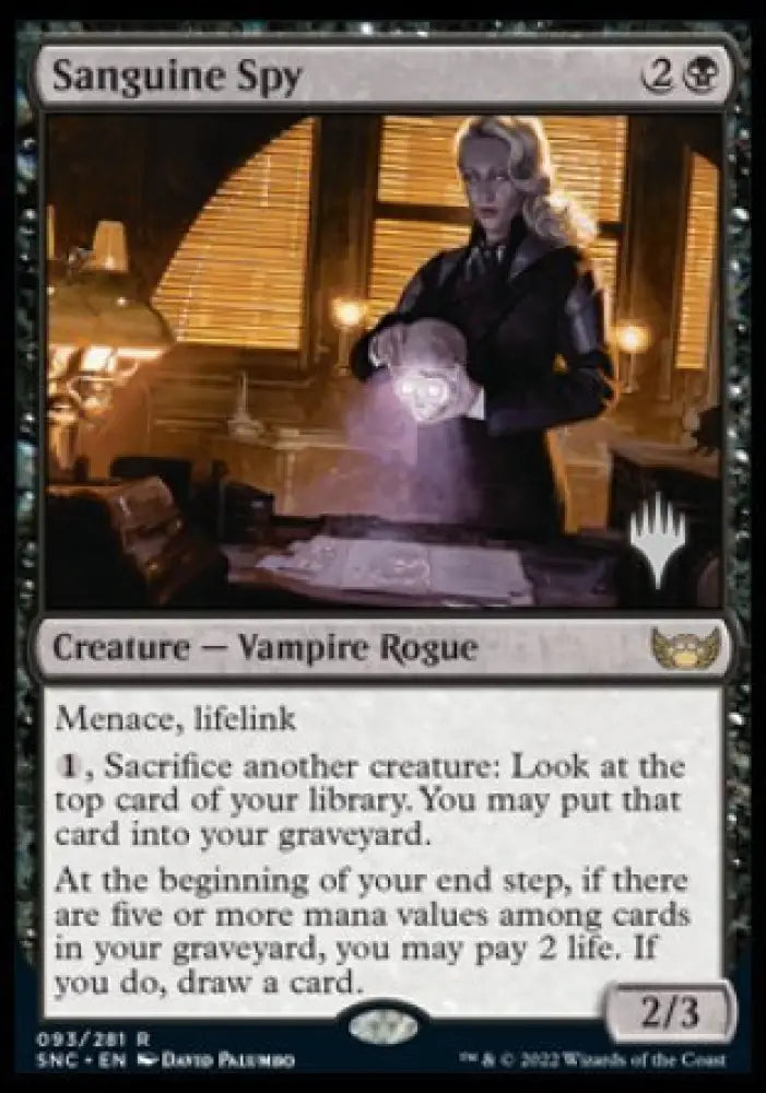 Sanguine Spy (Promo Pack) [Streets of New Capenna Promos] - MTG Single