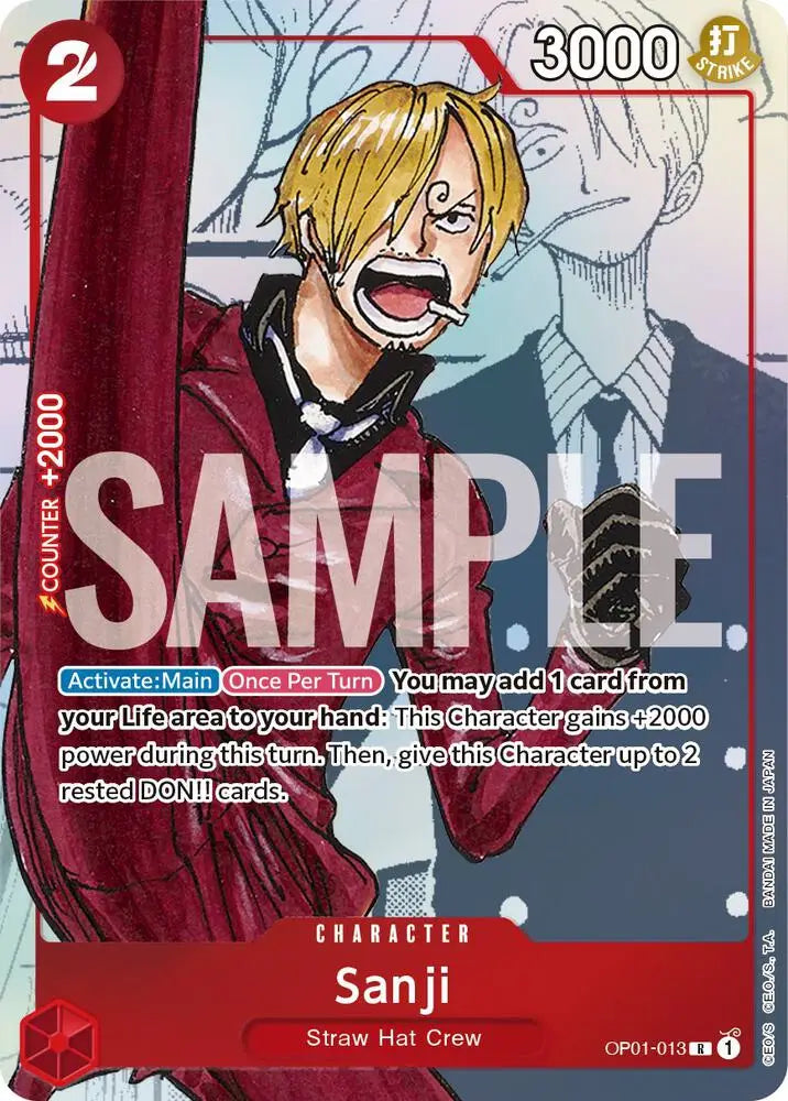 Sanji - OP01-013 (Alternate Art) [One Piece Promotion Cards]