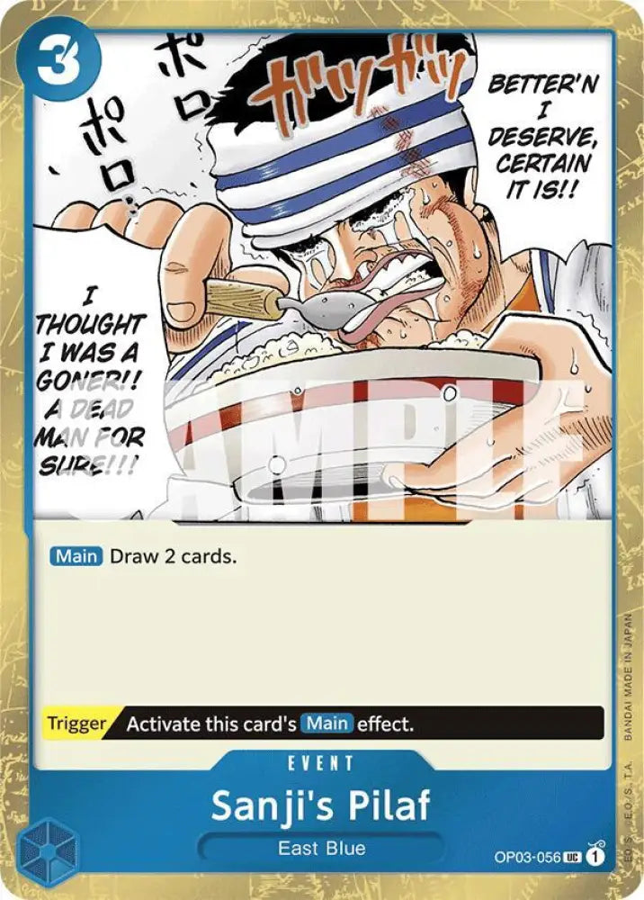 Sanji's Pilaf (Jolly Roger Foil) (OP03-056) [Premium Booster -The Best-]