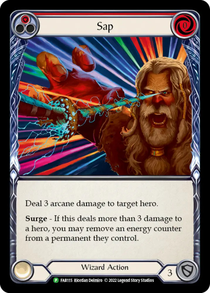 Sap (Red) [FAB115] (Promo) Rainbow Foil - Flesh And Blood Single