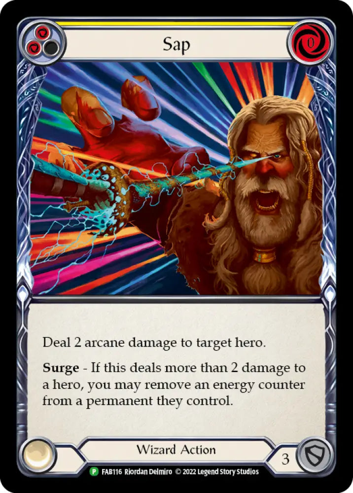 Sap (Yellow) [FAB116] (Promo) Rainbow Foil - Flesh And Blood Single