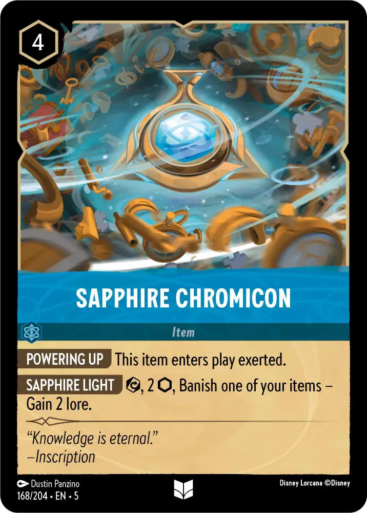 Sapphire Chromicon (168/204) [Shimmering Skies] - Lorcana Single