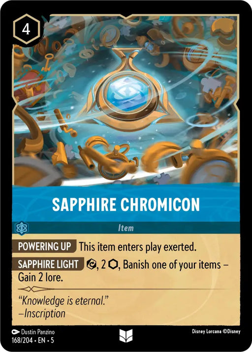 Sapphire Chromicon (168/204) [Shimmering Skies] - Lorcana Single