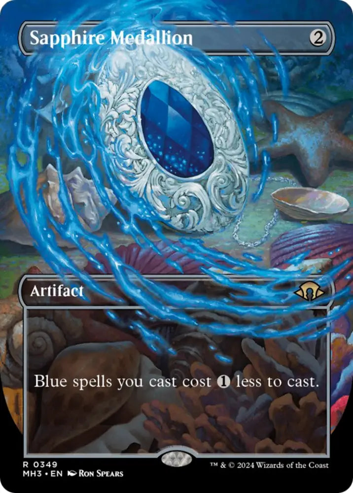 Sapphire Medallion (Borderless) [Modern Horizons 3] - MTG Single