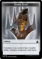 Saproling // Emblem - Domri Rade Double-Sided Token [Ravnica Remastered Tokens] - MTG Single