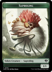 Saproling // Kor Soldier Double-Sided Token [Commander Masters Tokens] - MTG Single