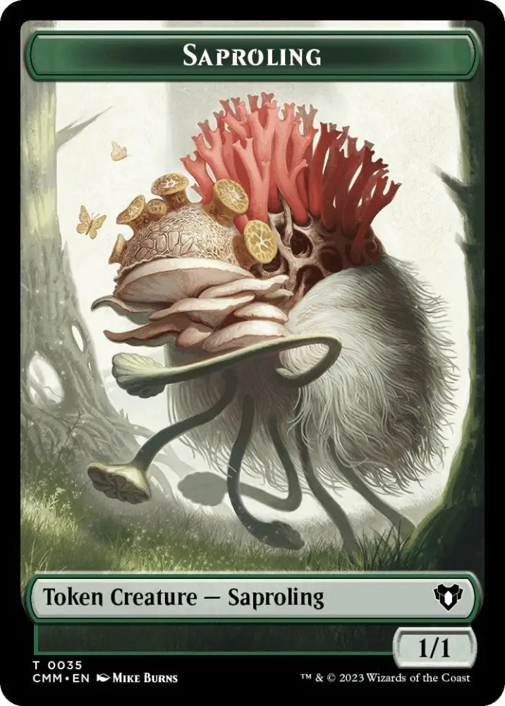 Saproling // Kor Soldier Double-Sided Token [Commander Masters Tokens] - MTG Single