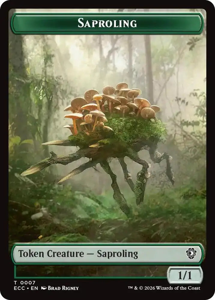 Saproling // Poison Counter Double-Sided Token (7 // 13) [Lorwyn Eclipsed Commander]